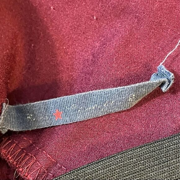 Burgundy Maroon Spandex Stretchy Skinny Tight Jeggings with pockets size M - Picture 12 of 13